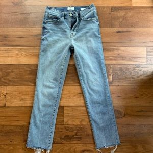 Kenzie “the slim” straight leg ankle jeans- worn once!